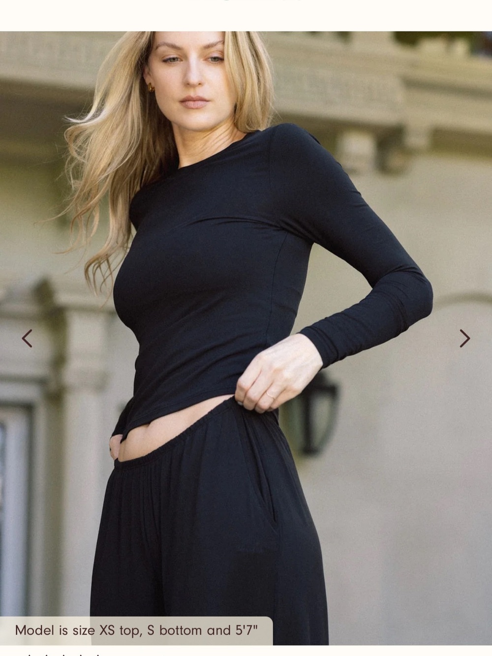 BNWT Huha Softwear Easy Long Sleeve, Black, S